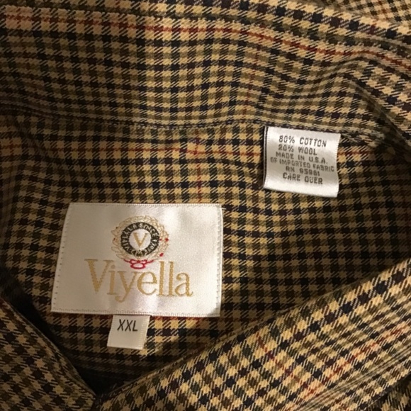 🔥🔥#194, SALE! NWT, Viyella, lrg, checkered, wth pocket, see pictures😎😎 - Picture 4 of 4